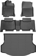 GINOWY-Floor Mats & Cargo Liner for Toyota RAV4 2013-2018(Not for Hybrid or Prime) 丨TPE All Weather Car Mats RAV4 | Custom Fit Rubber Floor Liners Car Accessories Cargo Mat RAV4 Trunk Mat