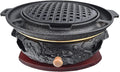 BBQ Barbeque Barbecue Grill, BBQ, Top Korean Smokeless Charcoal Dragon Pattern Cast Iron Grill, Binaural Cross Net，19 Styles (Color : A)