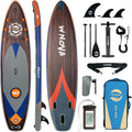 11'6' × 34' Extra Wide Inflatable Stand Up Paddle Board, Stable SUP with Premium SUP Accessories and Non-Slip Comfort Deck for Adults & Youth of All Skill Levels