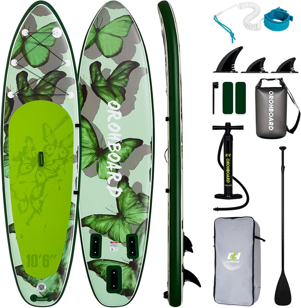 Inflatable Paddle Board 11'6/10'6 Paddle Board - All-Around SUP Board for Adults & Beginners, Stand Up Paddle Board with Complete Accessory Kit for Lake, River, Ocean