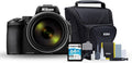 Nikon COOLPIX P950 Digital Camera (Black) Bundle with Holster Camera Case and Accessory Bundle for DSLR, Mirrorless, and Camcorders, 64GB SDXC Canvas Go Plus 170MBPS Read Memory Card (3 Items)