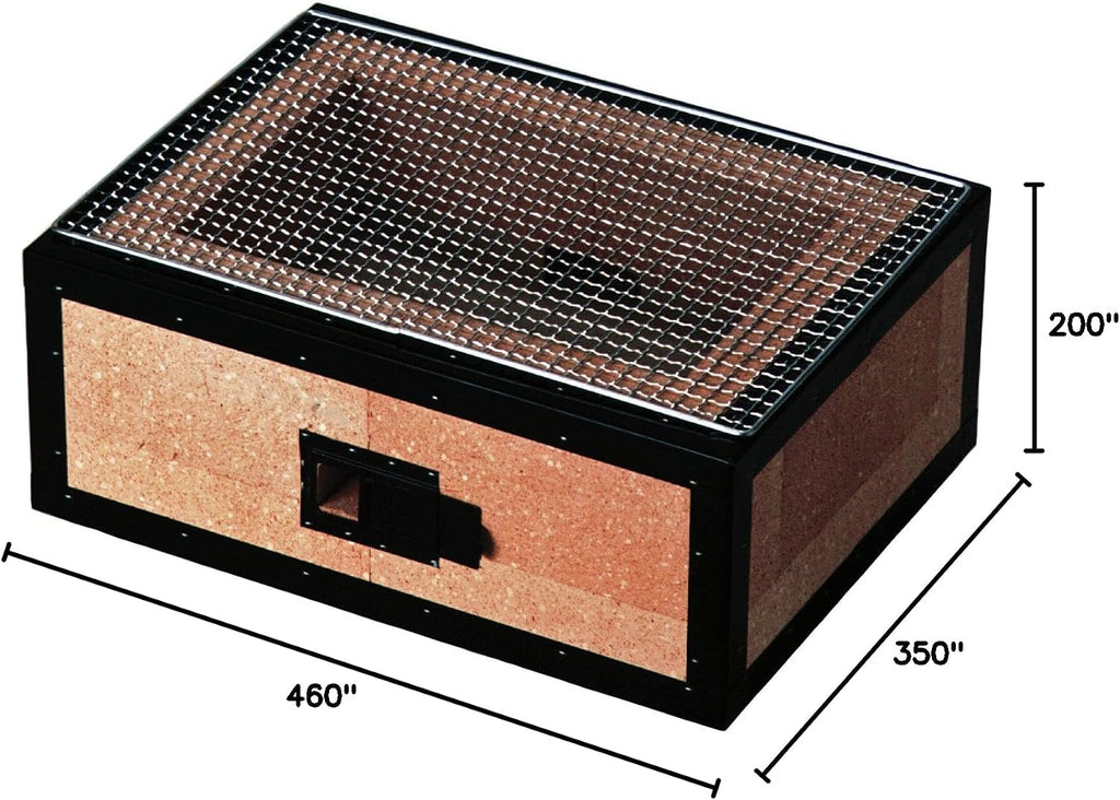 Kinka BBQ Diatomite Charcoal Grill Barbecue Hibachi Stove 47 x 35cm BQ12 Konro Japanese yakitori