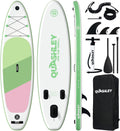 Quashley Inflatable Stand Up Paddle Board,Inflatable Paddleboards 32/34 Inch Wide,All Around SUP for Beginners with Lightweight Paddle,Hand Pump,Backpack,Leash,Durable & Portable iSUP Board