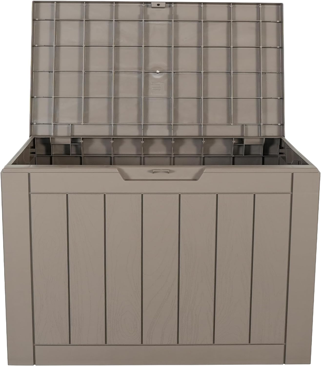 BTEXPERT Set of 5, Indoor Outdoor Storage Box, 30 Gallon Resin Deck Container for Package Delivery Patio Furniture Cushions Garden Tools Pool Sports Equipment UV Resistant Waterproof Lockable