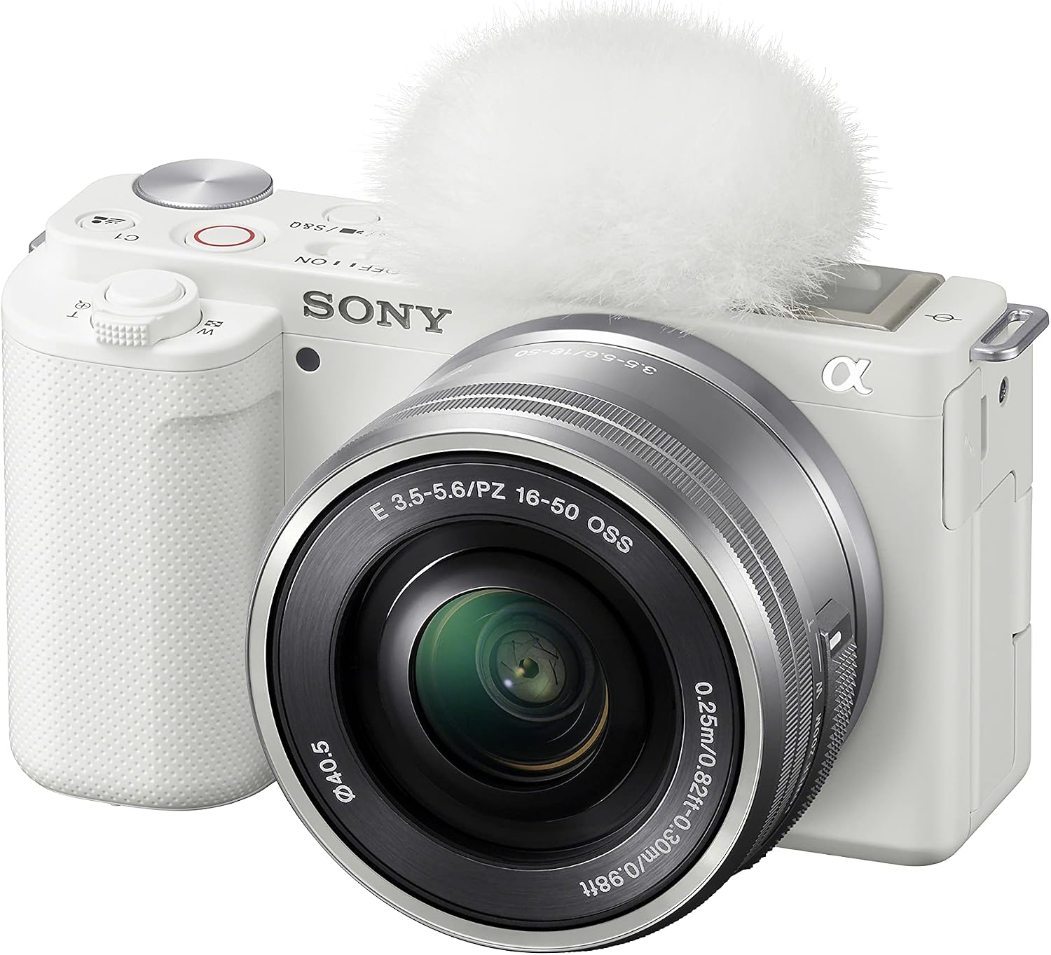 Sony Alpha ZV-E10 - APS-C Interchangeable Lens Mirrorless Vlog Camera Kit - White
