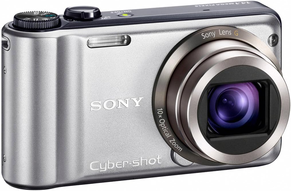 Sony Cyber-shot DSC-H55 14.1MP Digital Camera with 10x Wide Angle Optical Zoom with SteadyShot Image Stabilization and 3.0 inch LCD (Silver)