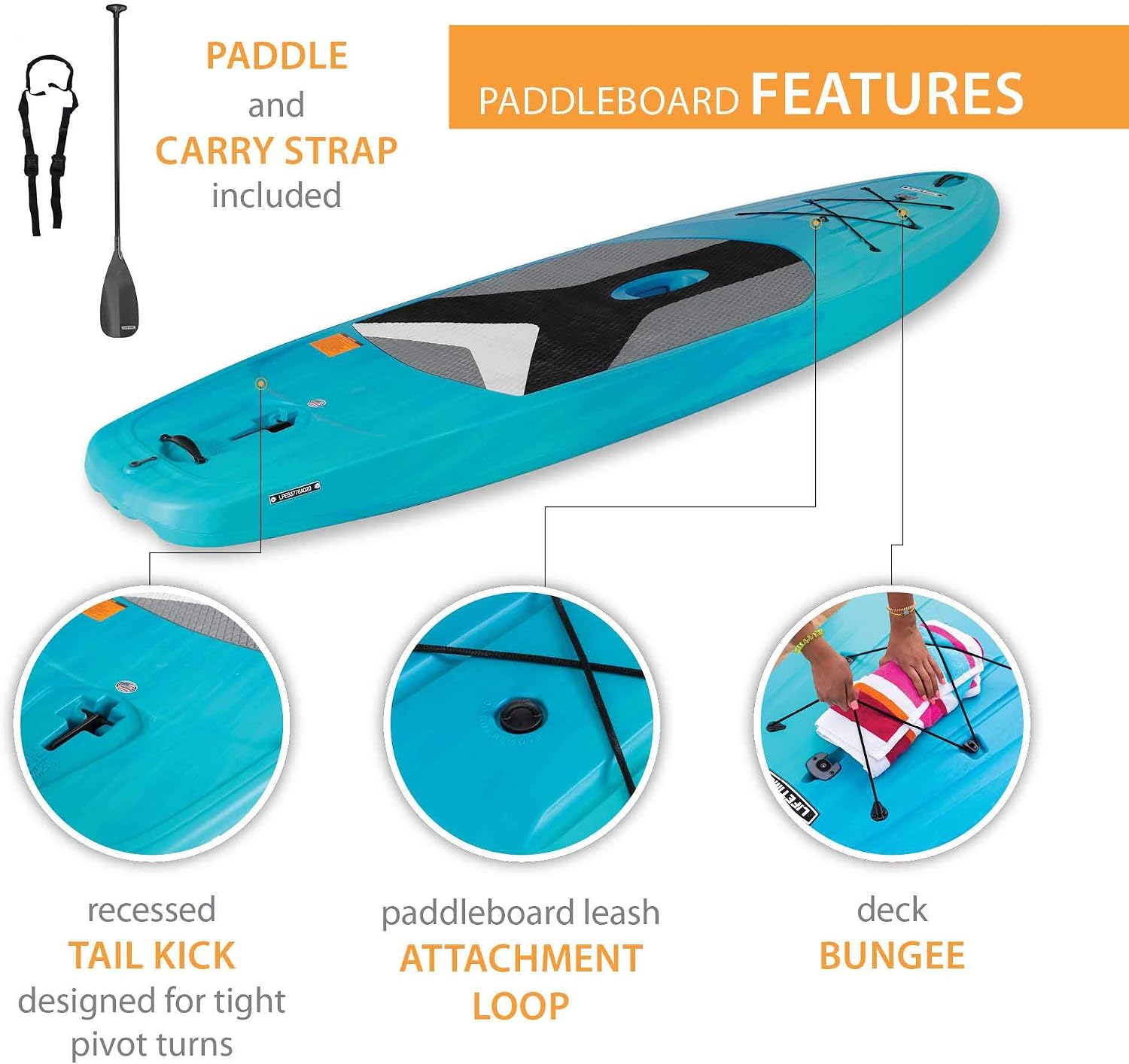 LIFETIME 91014 Horizon 100 Stand-Up Paddleboard, 2 Pack, Paddles Included, 10 feet