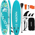 NACATIN Inflatable Stand Up Paddle Board,10'6'Upgrade Version Blow Up Paddle Boards for Adults with Premium SUP Accessories& Backpack,Adjustable Paddle,Camera Mount,Hand Pump, for Lake, River, Yoga