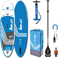 Zray 12 Foot X-Rider Epic X3 Inflatable SUP Outdoor Sport All Around Stand Up Paddle Board Kit with Ultimate Agile Light Technology, Blue/White