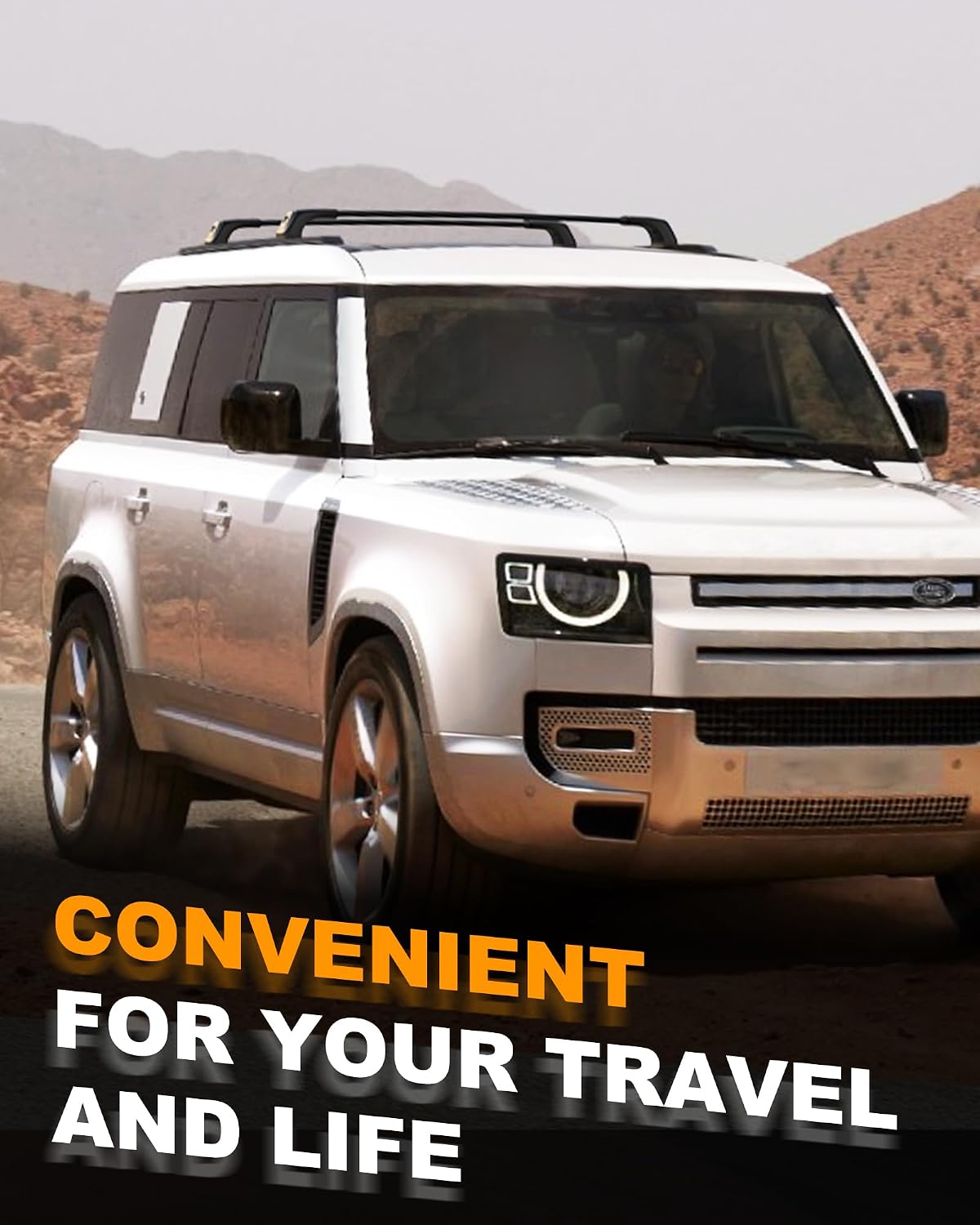 Upgraded Roof Rack Cross Bars Fit for 2020-2026 Land Rover Defender 110 130 Cargo Carrier Crossbars with Locks (Not for 90)