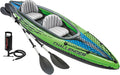 INTEX Challenger Inflatable Kayak Series: Includes Deluxe 86in Kayak Paddles and High-Output Pump – SuperStrong PVC – Adjustable Seat with Backrest – Removable Skeg – Cargo Storage Net