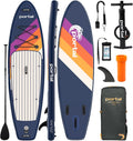 PORTAL SUP Inflatable Paddle Board for Adults 10'6'' Stand Up Paddleboard,Non-Slip Deck Blow up Paddle Boards with Adjustable Paddle, Carry Bag, and Repair Kit (Modern with Seat)
