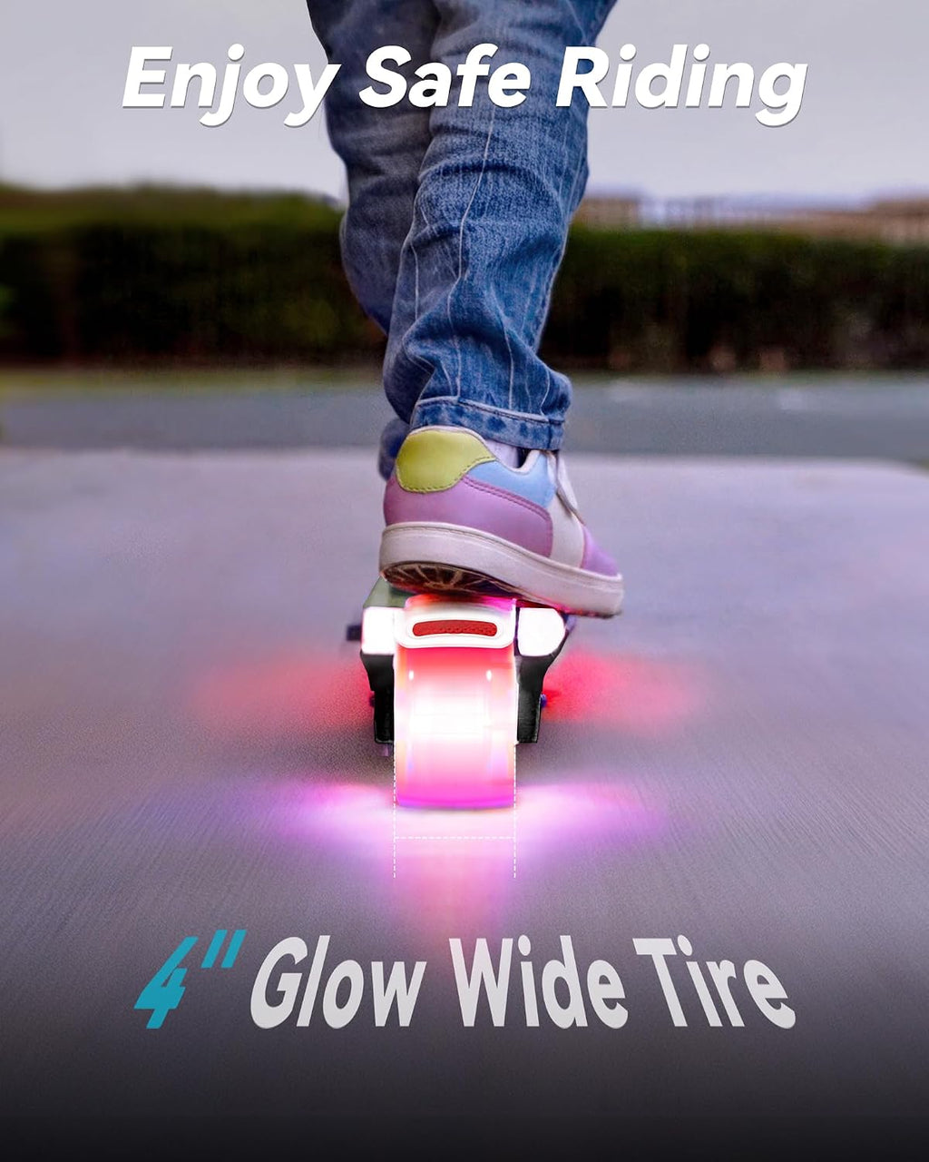 Gyroor KS2 Kids Electric Scooter – 5 MPH Safe Speed, Foot Sensor Start, LED Lights, Adjustable Handlebar, 2 Hr Fast Charge, UL2272 Certified, Ages 6–12, 121 lb Max Load