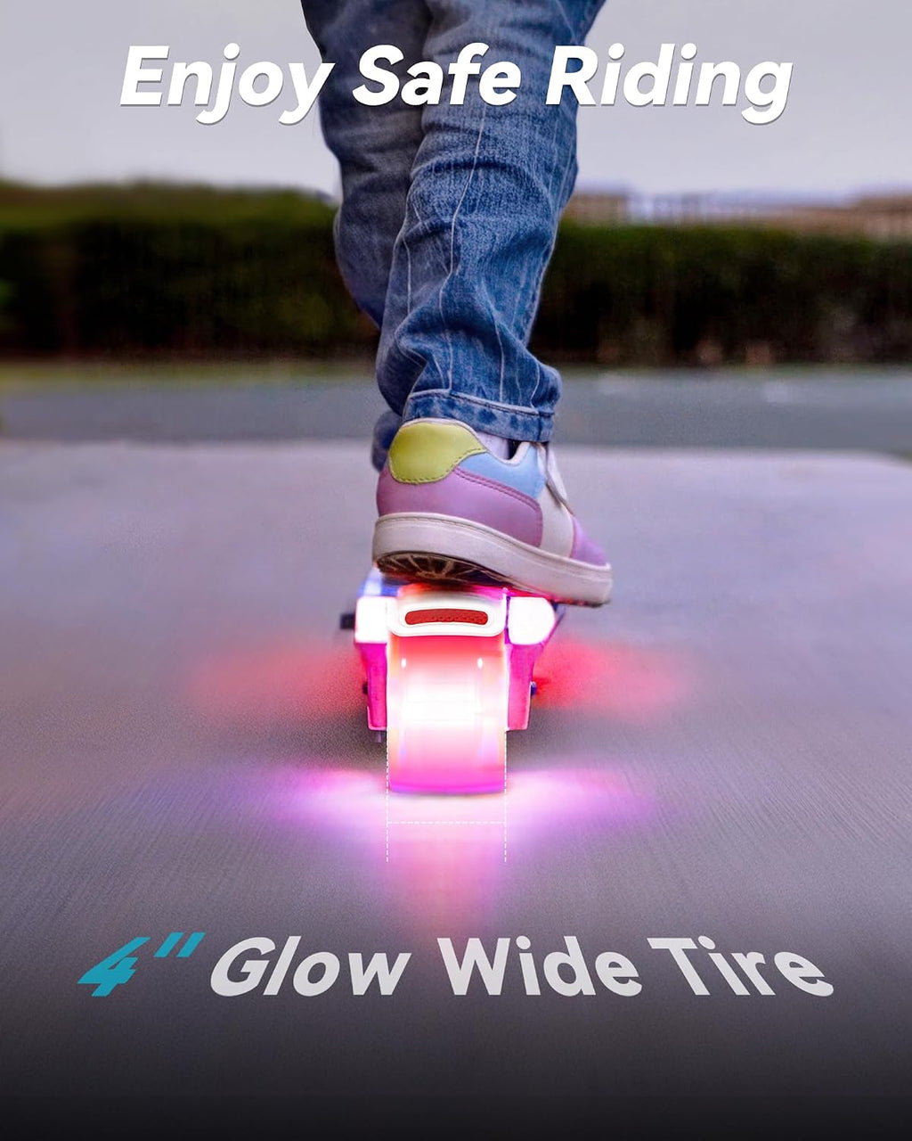Gyroor KS2 Kids Electric Scooter – 5 MPH Safe Speed, Foot Sensor Start, LED Lights, Adjustable Handlebar, 2 Hr Fast Charge, UL2272 Certified, Ages 6–12, 121 lb Max Load