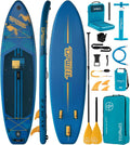 UPWELL 11'×34' Stand Up Paddle Board, SUP Board for Adults & Teens, Inflatable SUP Board with Premium Accessories, 120L Backpack, Paddle, Leash, Hand Pump, Fins