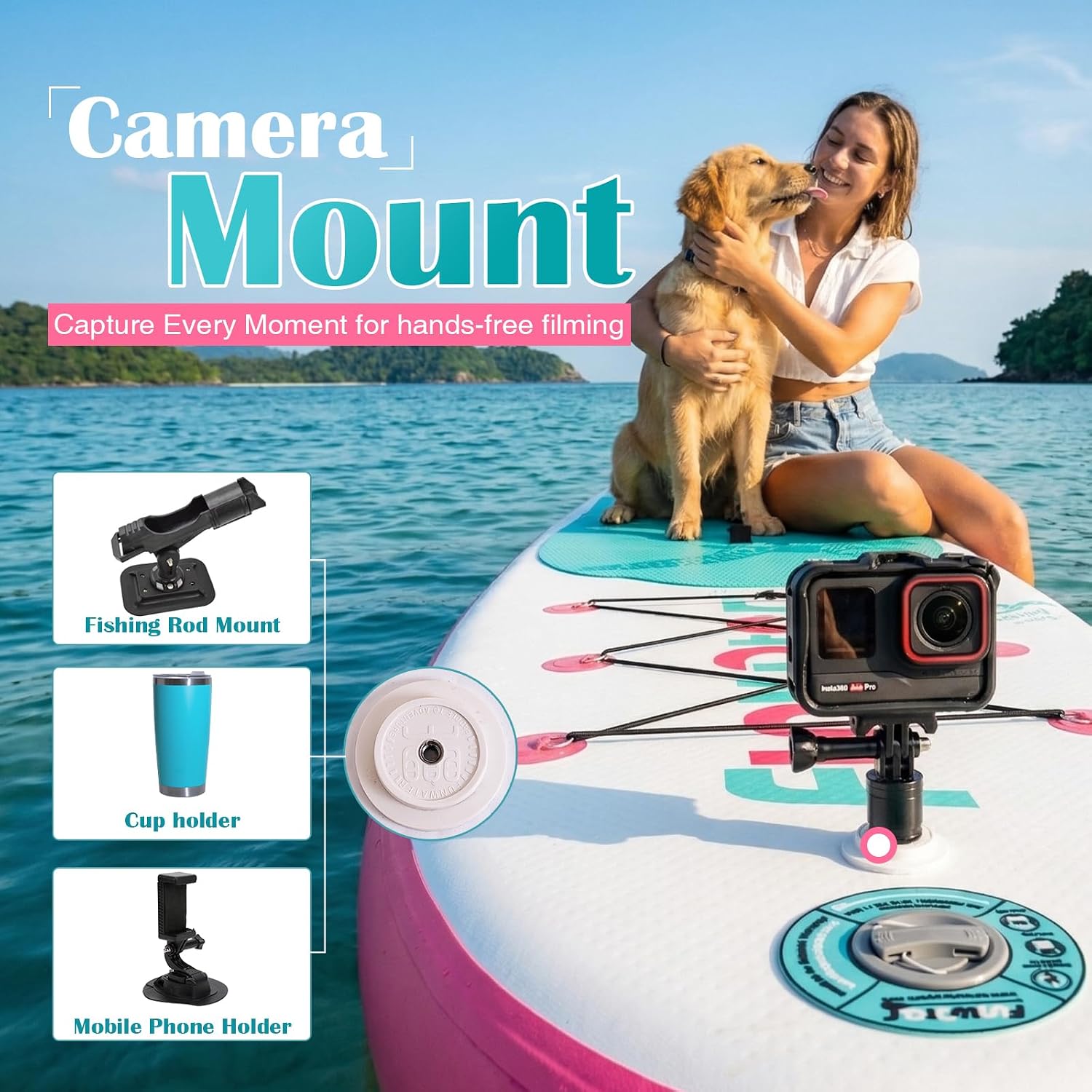 FunWater Inflatable Stand Up Paddle Board 10'6'/11'/11'6' Paddle Board for Adults & Youth, Paddleboards Inflatable with Premium SUP Accessories, Wide Stable, Non-Slip Comfort Deck