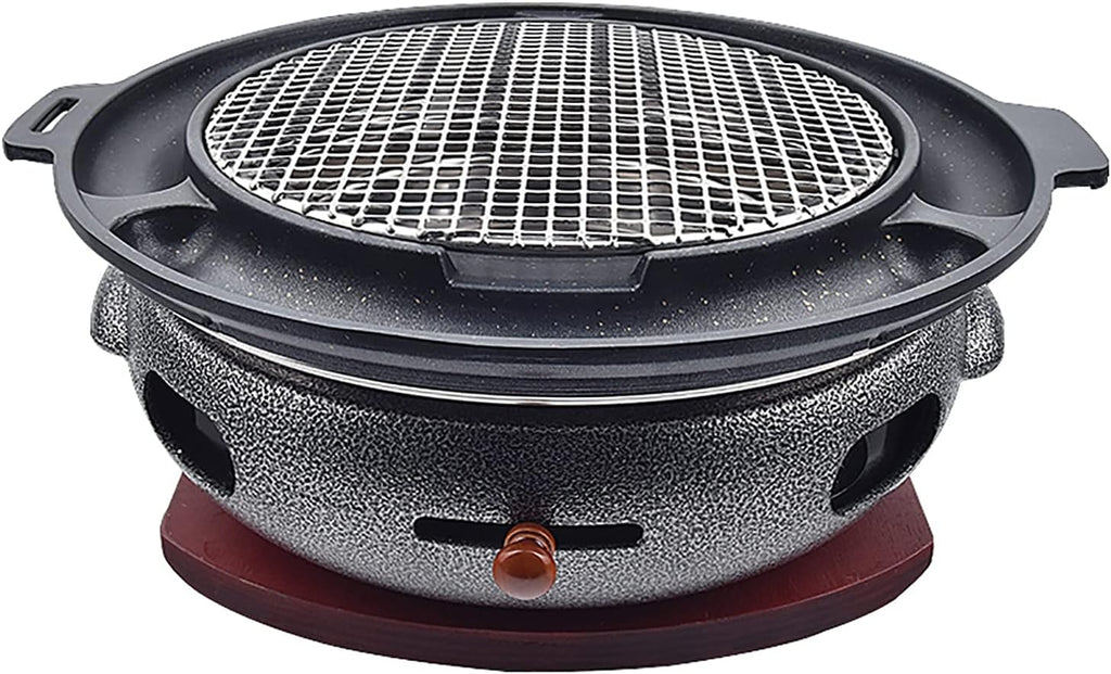 BBQ Barbeque Barbecue Grill, BBQ, Multifunctional Smokeless Charcoal Grill, Household Korean BBQ Grill, Split Design, Easy to Clean (Color : A)