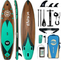 11'6' × 34' Extra Wide Inflatable Stand Up Paddle Board, Stable SUP with Premium SUP Accessories and Non-Slip Comfort Deck for Adults & Youth of All Skill Levels