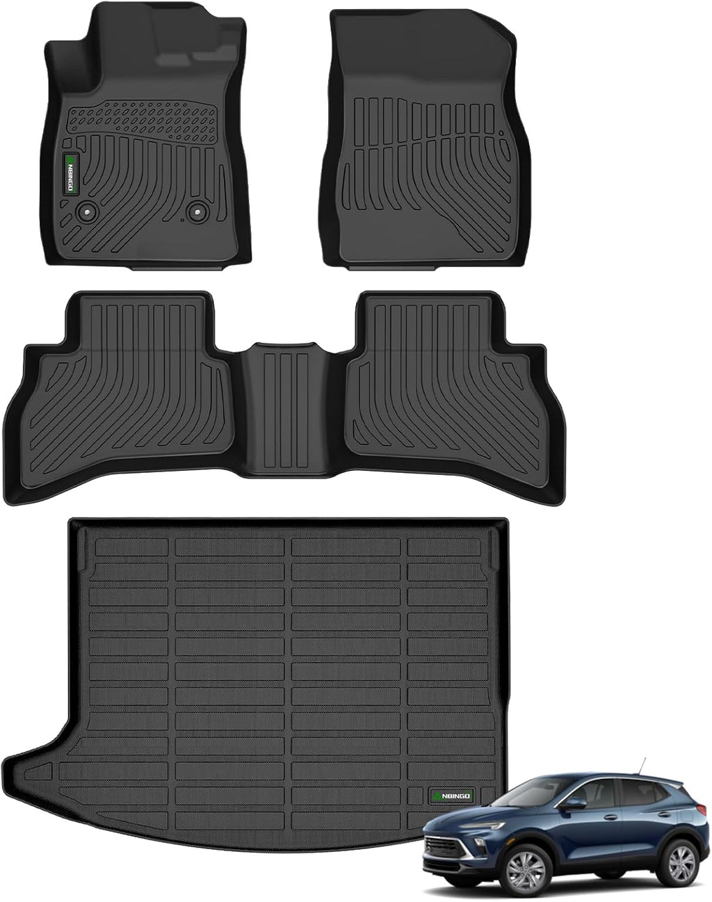 ANBINGO® Floor Mats & Cargo Liner for Buick Encore GX AWD, 2020-2026 Preferred/Select/Essence, 2024-2026 Sport Touring/Avenir, (Cargo Tray in Upper Deck Position)