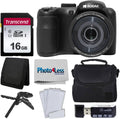 Kodak PIXPRO AZ255 Digital Camera (Black) + Point & Shoot Camera Case + 16GB Memory Card + USB Card Reader + Table Tripod + Accessories