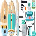 Niphean (Extra Large) Inflatable Paddle Board, SUP for 2+1 People/Family 500lbs Capacity Stand Up Paddle Board with SUP Accessories, StabilTrac Fin Non-Slip Paddleboard for Adults