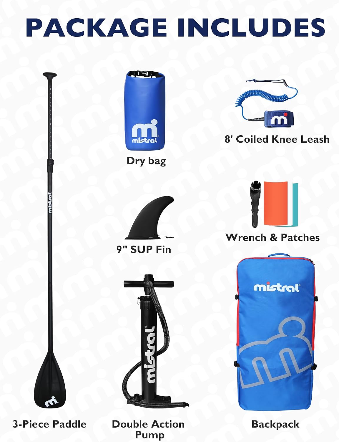 Mistral Inflatable Stand Up Paddle Board with Premium SUP Accessories, 11'6' x31''x6'' Inflatable Paddle Boards, Wide Stable Design, Non-Slip Comfort Deck for Youth & Adults of All Skill Levels