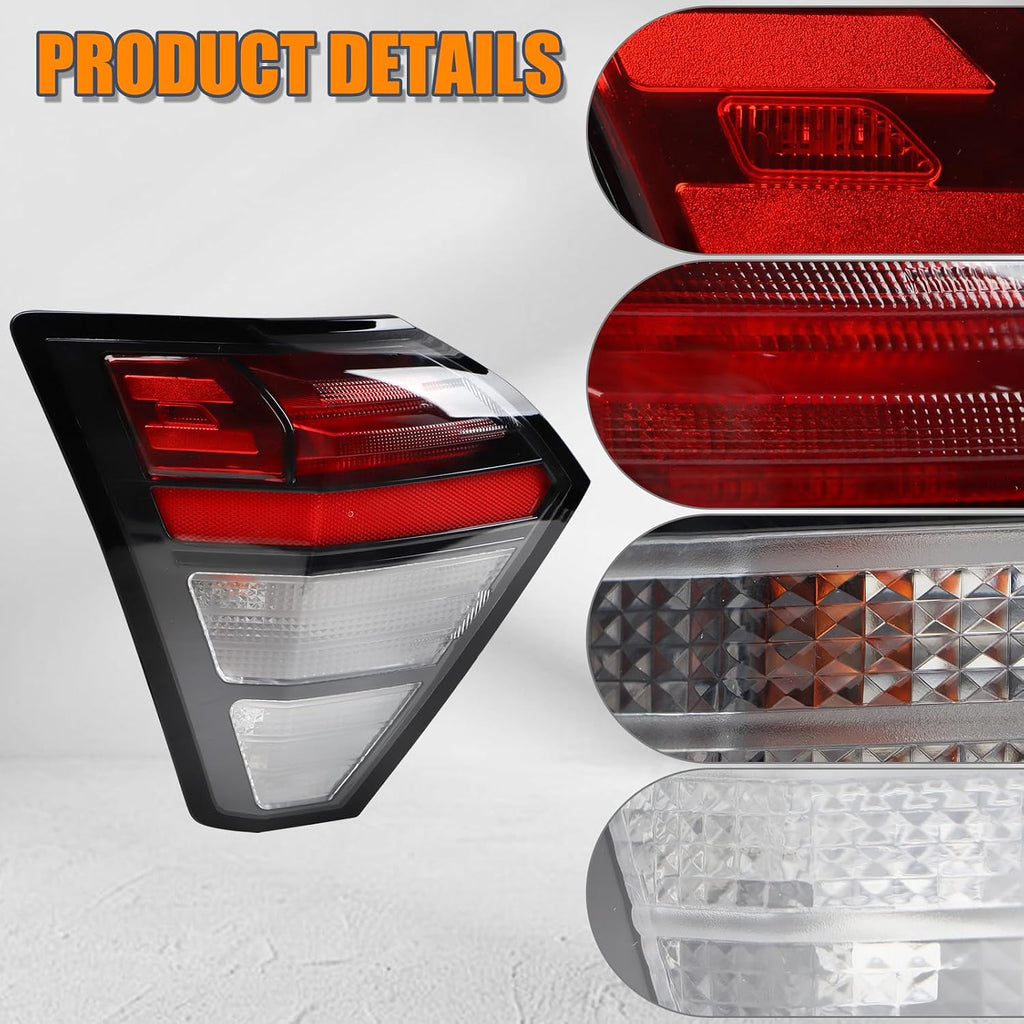 Left LED Tail light W/Halogen Turn Signal Assembly Compatible With 2024-2025 Hyundai Kona SE/SEL/N-Line Outer Rear Tail Lamp Left Driver Side 92405-BE020