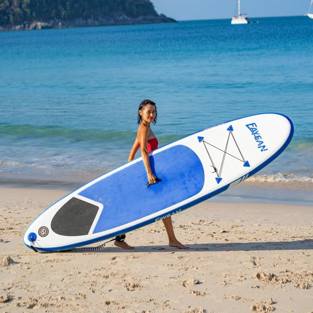 Inflatable Paddle Board,Extra Wide 10.6'/11' Stand Up Paddle Board with Sup Accessories,400lbs Capacity for Family with Safety Leash, All Skill Levels Sup for Yoga,Fishing,Surfing