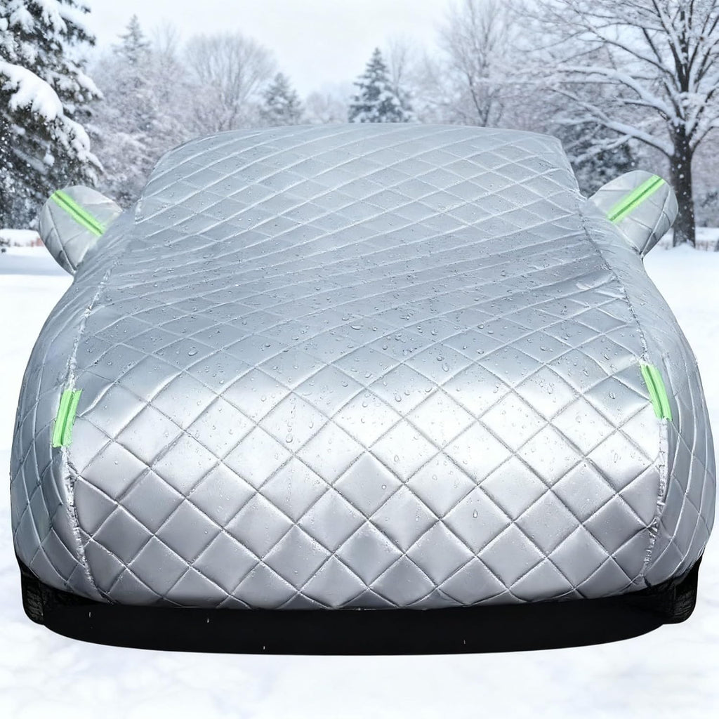 Winter Heavy Duty Car Cover for Ford Edge SEL 2023-2025– 5-Layer Waterproof All-Weather Car Cover for Hail Protection Snowproof, Windproof, UV & Sun Protection