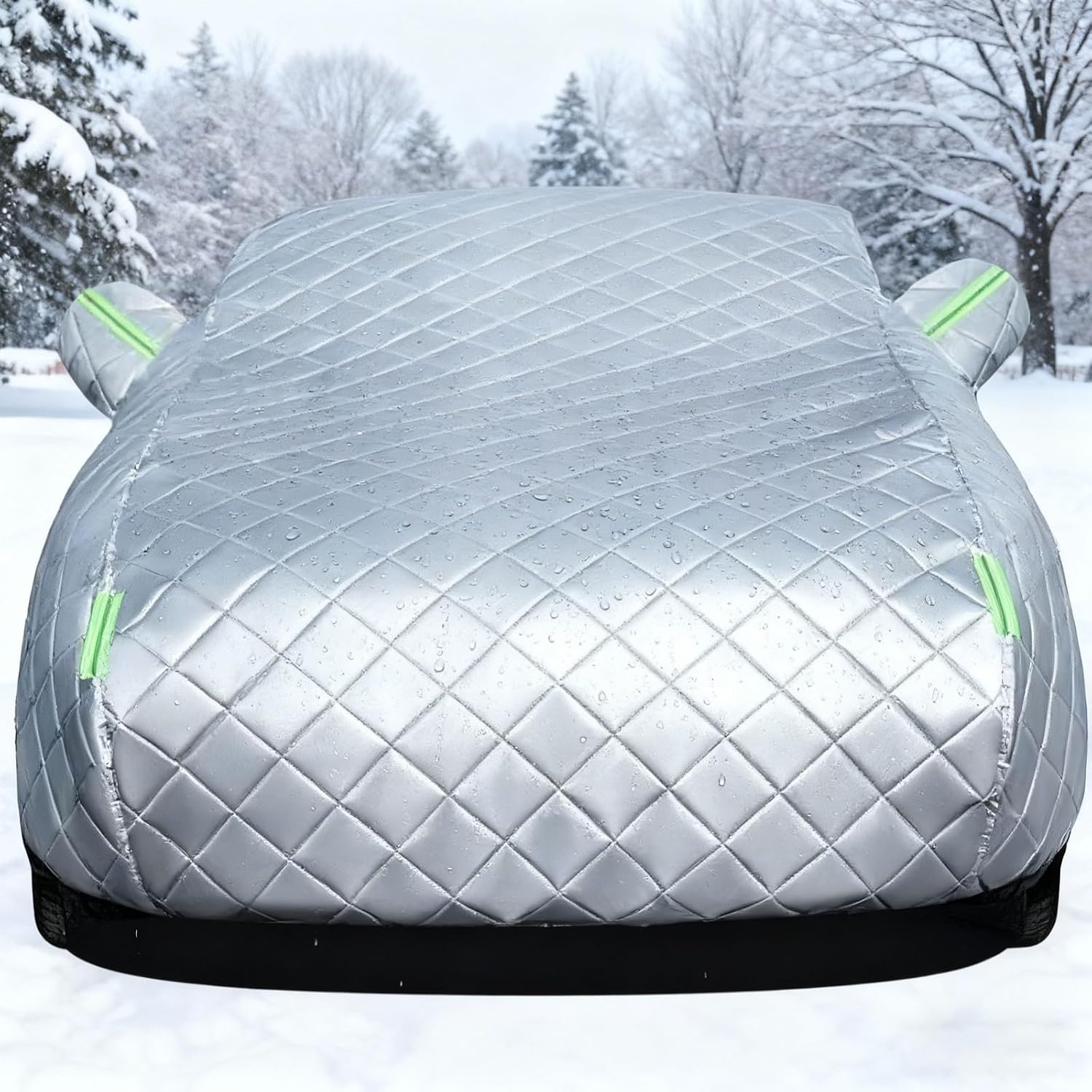 Winter Heavy Duty Car Cover for Ford Edge SEL 2023-2025– 5-Layer Waterproof All-Weather Car Cover for Hail Protection Snowproof, Windproof, UV & Sun Protection