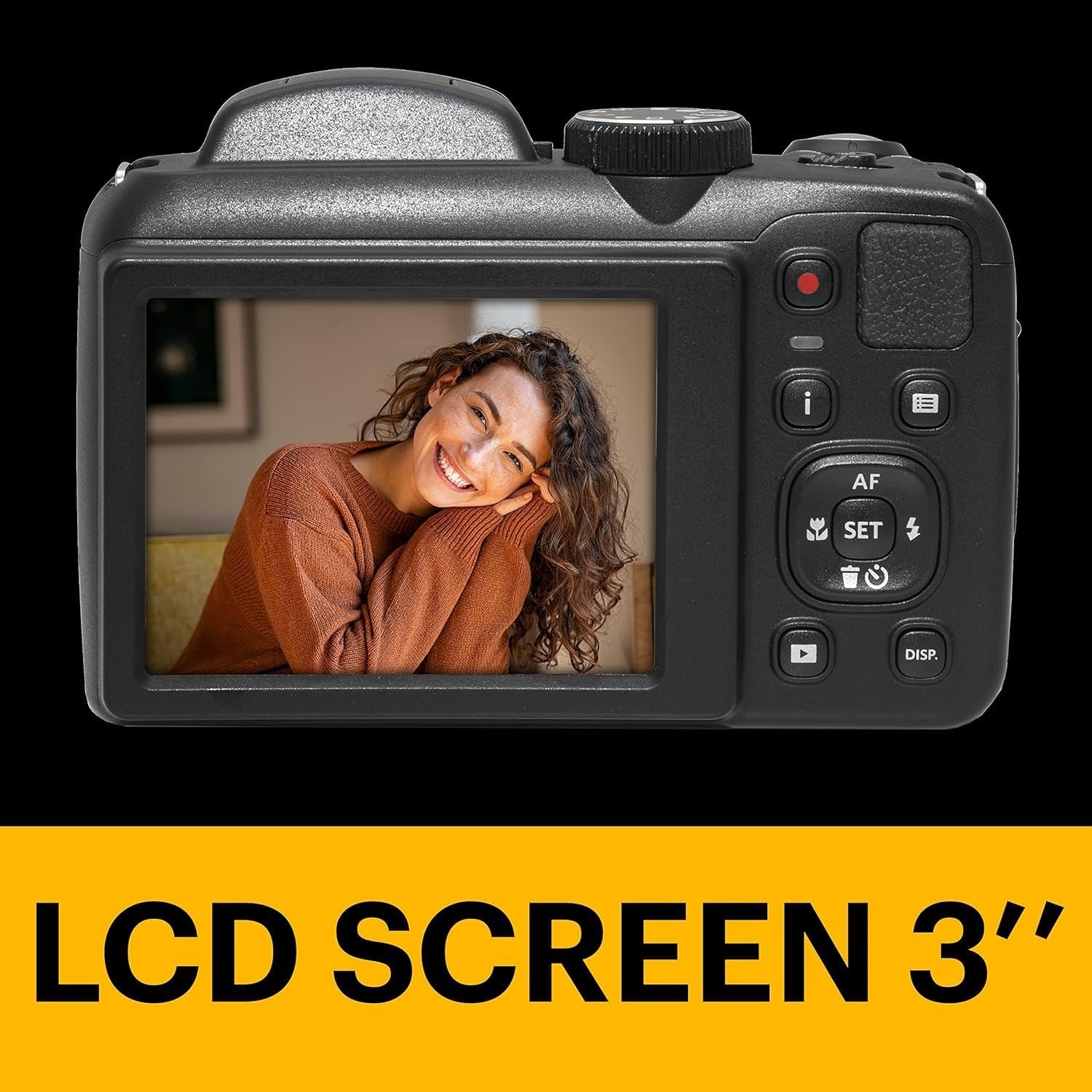 Kodak PIXPRO AZ255 Digital Camera (Black) Bundle with 32GB Memory Card (2) + Digital Camera/Video Case (4 Items)