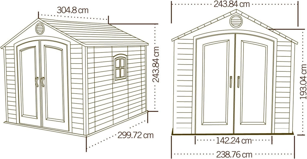 Lifetime 8 Ft. x 10 Ft. Outdoor Storage Shed