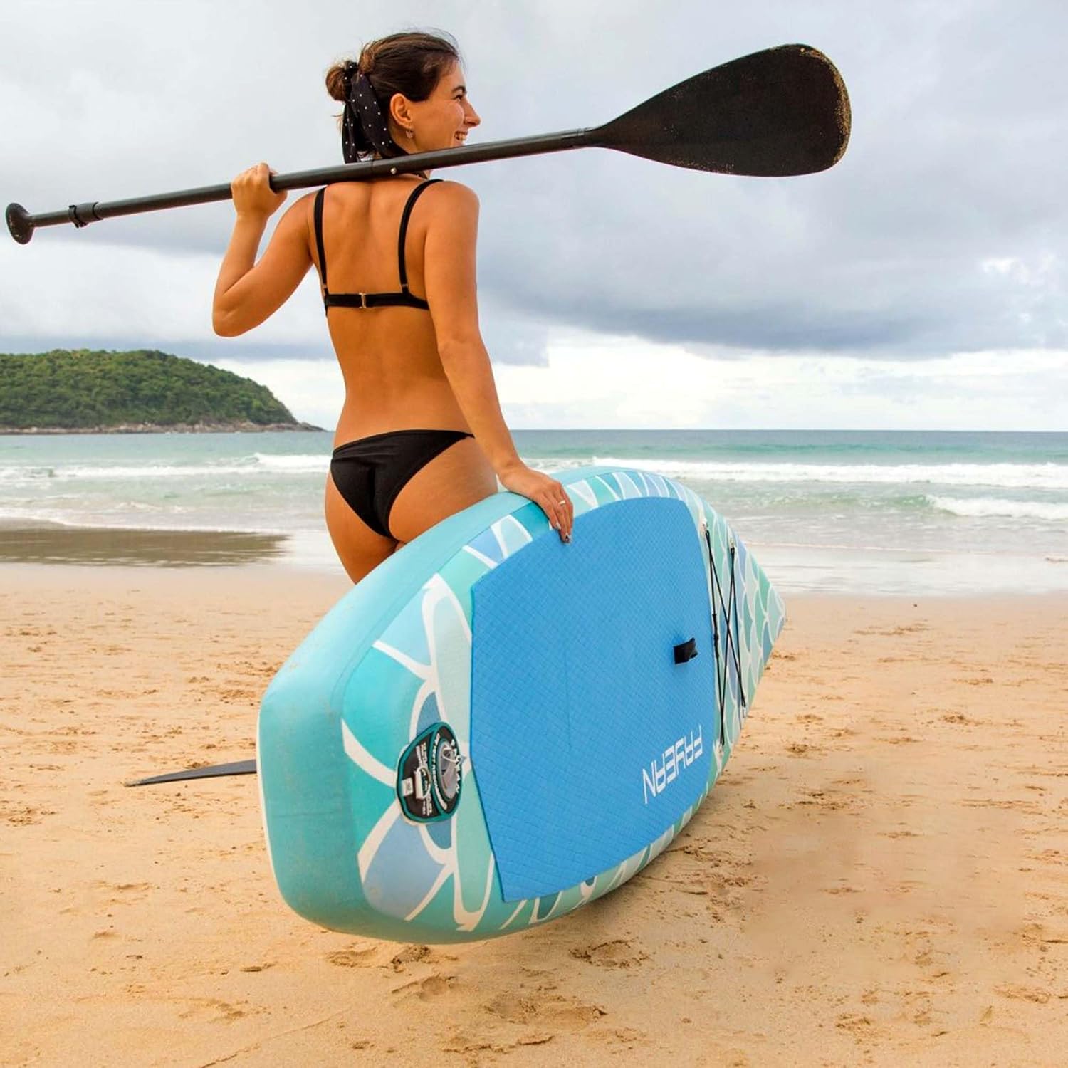 Inflatable Paddle Board,Extra Wide 10.6'/11' Stand Up Paddle Board with Sup Accessories,400lbs Capacity for Family with Safety Leash, All Skill Levels Sup for Yoga,Fishing,Surfing