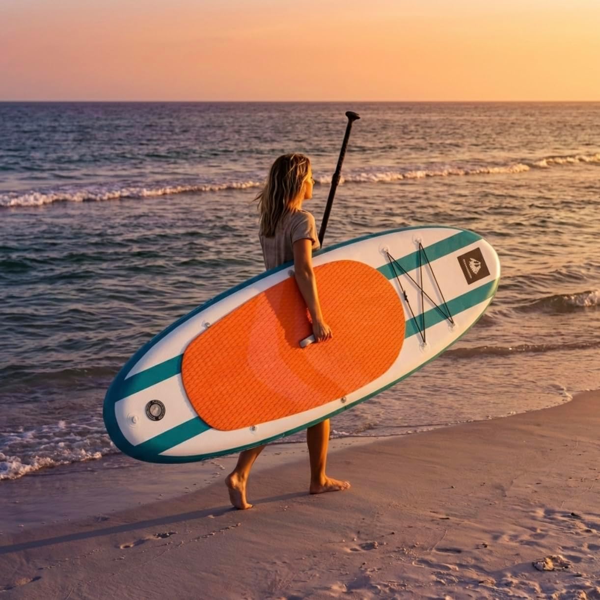 ROC Inflatable Stand Up Paddle Board with Premium SUP Paddle Board Accessories, Wide Stable Design, Non-Slip Comfort Deck for Youth & Adults