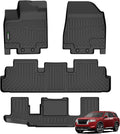 ANBINGO® Floor Mats Custom for Nissan Pathfinder 7 Passenger 2022 2023 2024 2025 Waterproof Car Mats All Weather Mats Guard Automotive Floor Liners Front& Rear& 3rd Row Full Set Black