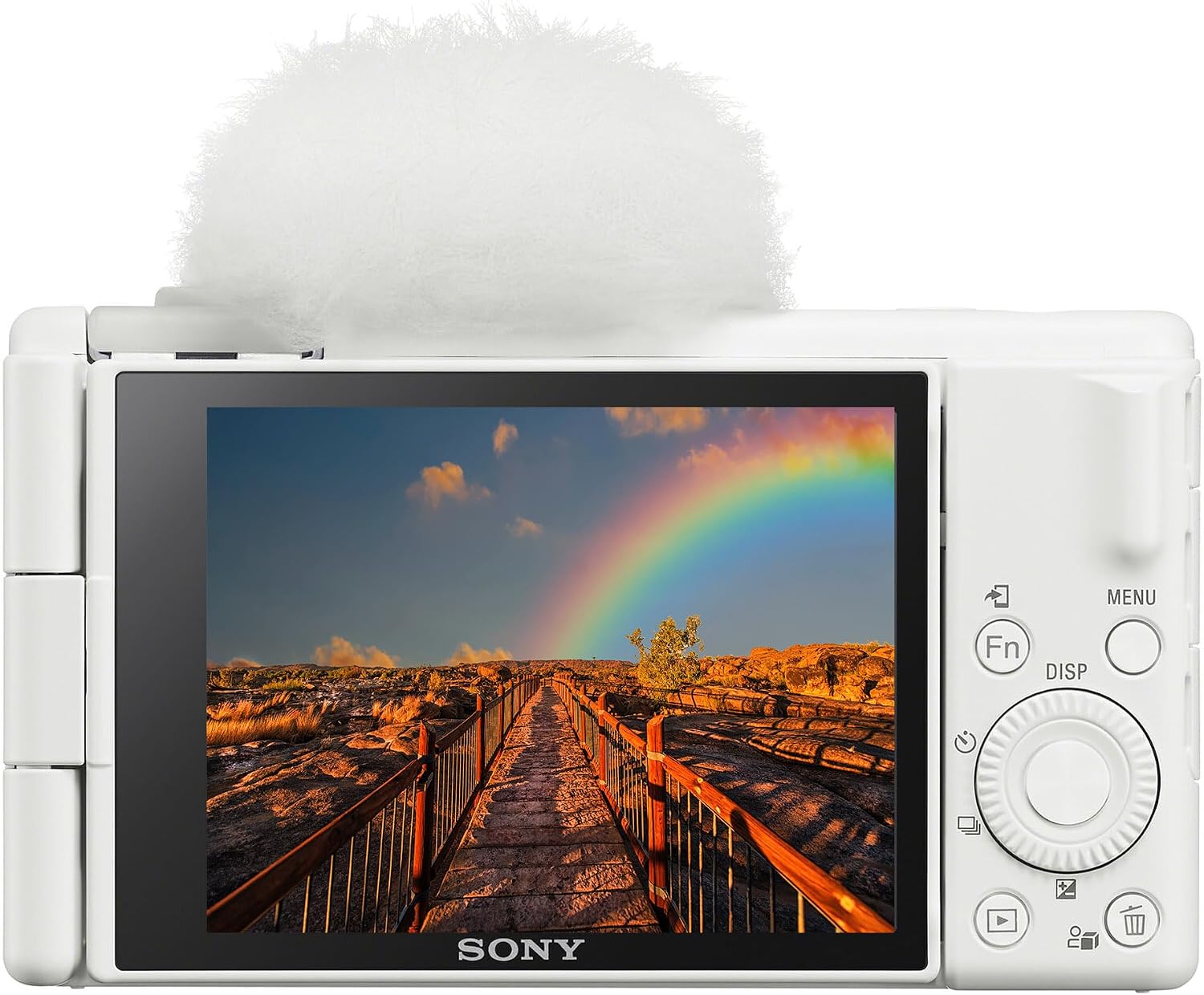 Sony ZV-1 II Vlog Camera for Content Creators and Vloggers (White) (ZV-1M2/W) + 64GB Card + Corel Photo Software + NP-BX1 Battery + Card Reader + LED Light + Soft Bag + Flex Tripod + More (Renewed)
