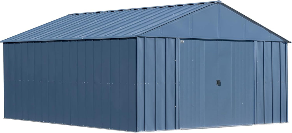 Arrow Classic Metal Shed, 12 x 14, Blue Grey
