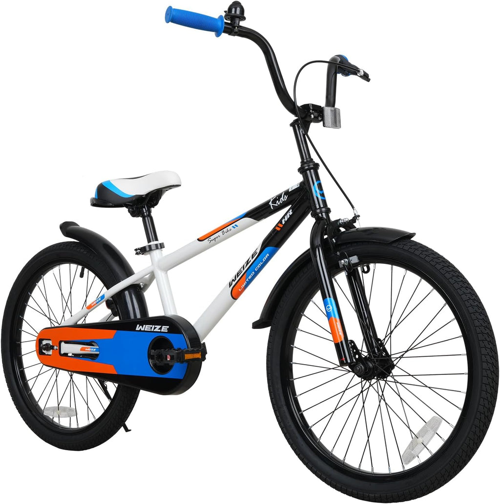 WEIZE Kids Bike, 16 20 Inch Children Bicycle for Boys & Girls Ages 4-12 Years Old, Rider Height 41-62 Inch, Adjustable Seat & Handlebars, Coaster Brake, Multiple Color Options