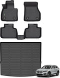 ANBINGO® Floor Mats & Cargo Liner for BMW X1 2016-2022 Car Mats Cargo Mat Custom Fit X1 All Weather Floor Liner Non-Slip Waterproof Durable TPE Rubber Accessories Full Set