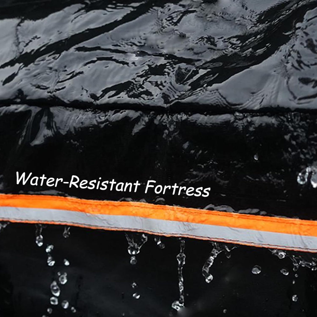 Car Roof Bag Top Cargo Carrier for Volkswagen Atlas SEL (MQB B) 2020-2025, Water-Resistant Strong Fabric Cargo Bag with/Without Rack Foldable for Travel & Camping,425L/109 * 86 * 43cm-Black