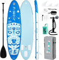 FunWater 8'/10'/10'6'/11'6' Inflatable Stand Up Paddle Board with Premium SUP Paddleboard Accessories, Wide Stable Anti-Slip EVA Deck,Paddle Boards for Adults & Youth of All Skill Levels
