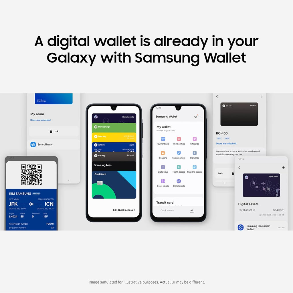 Samsung Galaxy A16 5G A Series, Unlocked Android Smartphone, Large AMOLED Display, Durable Design, Super Fast Charging, Expandable Storage, 5G Connectivity, US Version, 2025, Blue Black