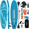 NACATIN Inflatable Stand Up Paddle Board,10'6'Upgrade Version Blow Up Paddle Boards for Adults with Premium SUP Accessories& Backpack,Adjustable Paddle,Camera Mount,Hand Pump, for Lake, River, Yoga