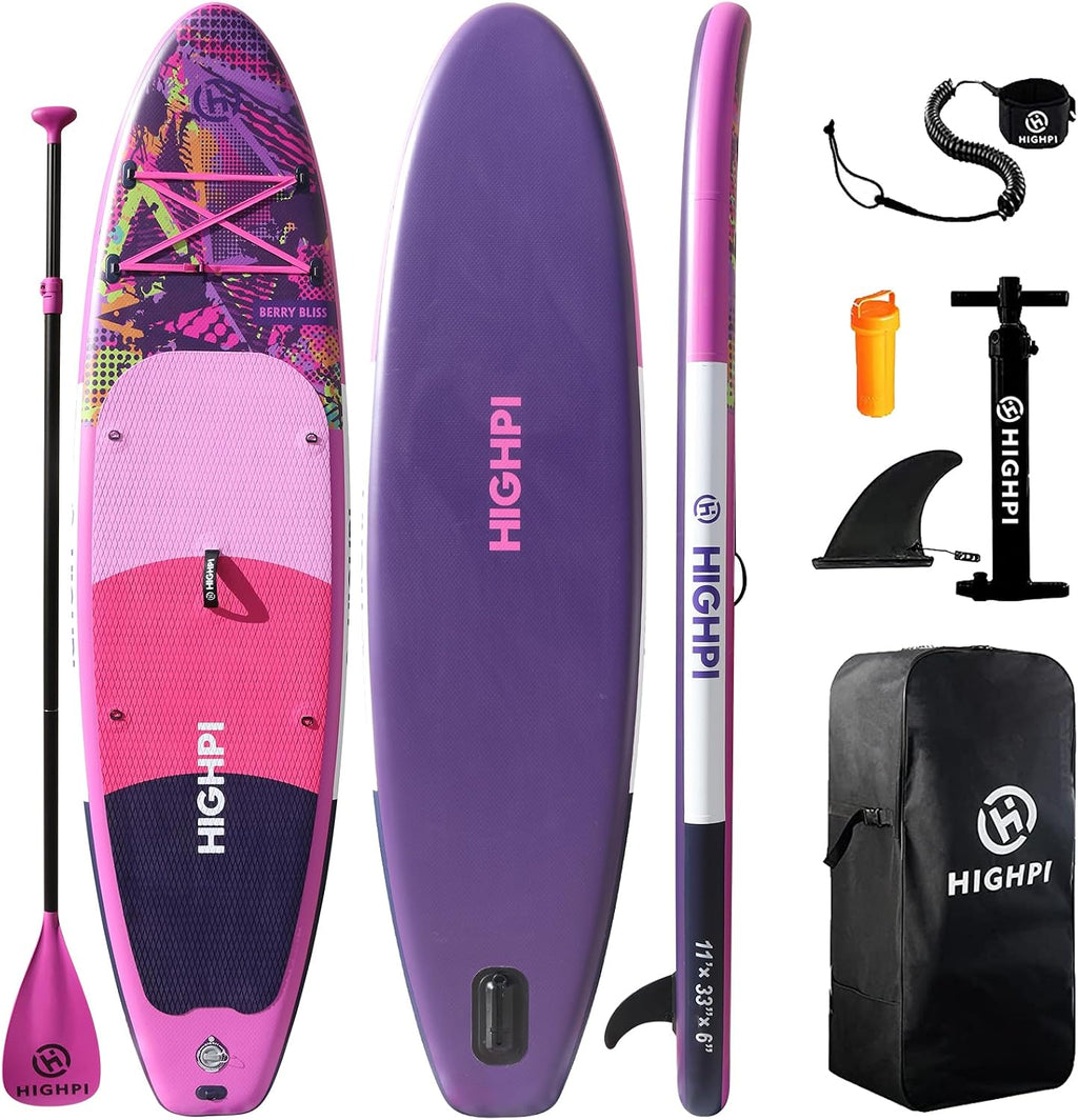 Inflatable Stand Up Paddle Board for Youth and Adults – Wide Sup with Premium Accessories, Blow Up Paddleboard for Surfing, Fishing, Yoga & More