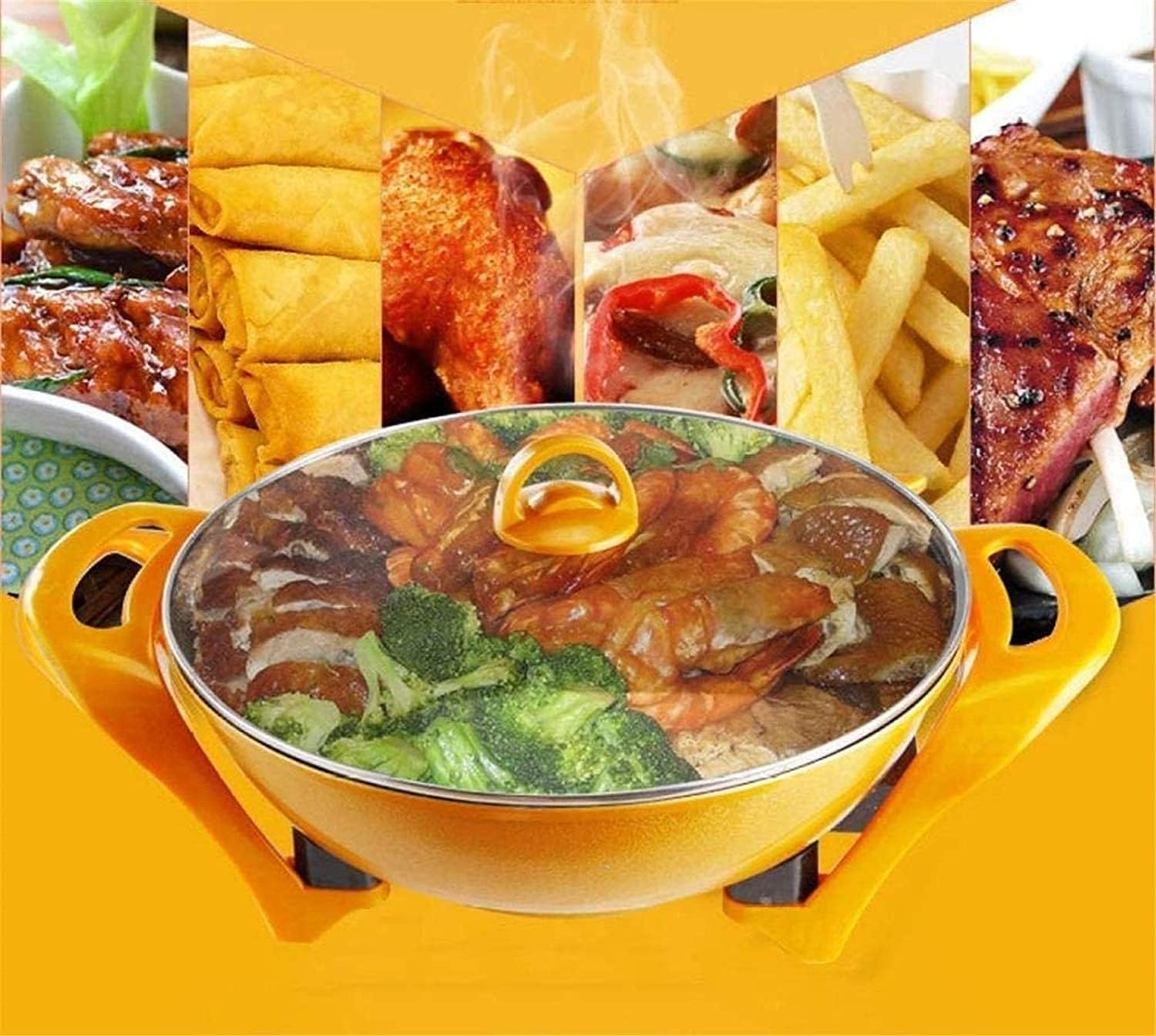 Indoor Korean Barbecue Grill BBQ Grill and Hot Pot,Multi-Function Barbecue Hot Pot Double Pot Electric Grill Home Electric Baking Tray Korean Style Dual Control [Energy Class A] 1350W,Portable N