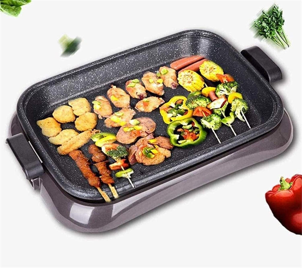 Korean BBQ Grill Electric Teppanyaki Grill Table Hot BBQ Plate for Kitchen Dinner Party Camping Festival Cooking .Large Capacity 8L,Portable Nonstick Griddle