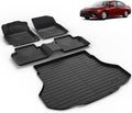 All Weather Car Floor Mats & Cargo Liner Set Fit for Hyundai Elantra & Elantra N 2021 2022 2023 2024 2025 2026 Floor Liners Trunk Liner Elantra Cargo Mat Accessories Black