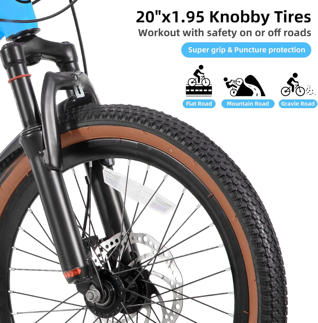 KEANO Huntaway 20 24 Inch Kids Bike for Boys & Girls Ages 7-12 Years Hardtail Mountain Bike for Kids with Aluminum Frame and 7-Speed Drivetrain Children Bicycle
