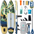 Niphean (Extra Large) Inflatable Paddle Board, SUP for 2+1 People/Family 500lbs Capacity Stand Up Paddle Board with SUP Accessories, StabilTrac Fin Non-Slip Paddleboard for Adults