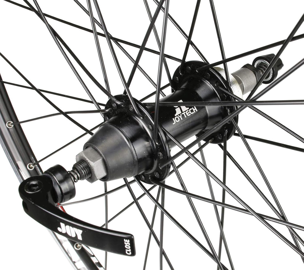 CyclingDeal MTB Bicycle Double Wall Rims 26' Wheelset - Front & Rear Mountain Bike Wheels - Compatible with Shimano MF-TZ500 Freewheel